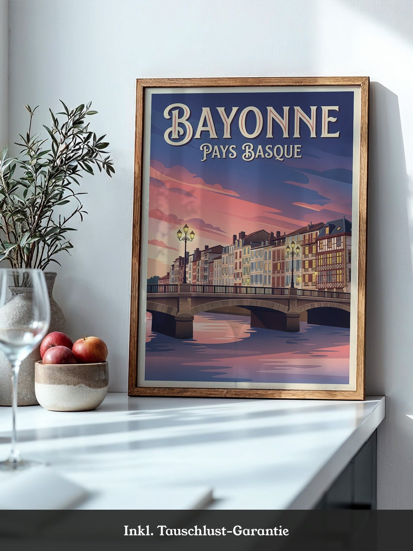 Bayonne Brücke Abenddämmerung
