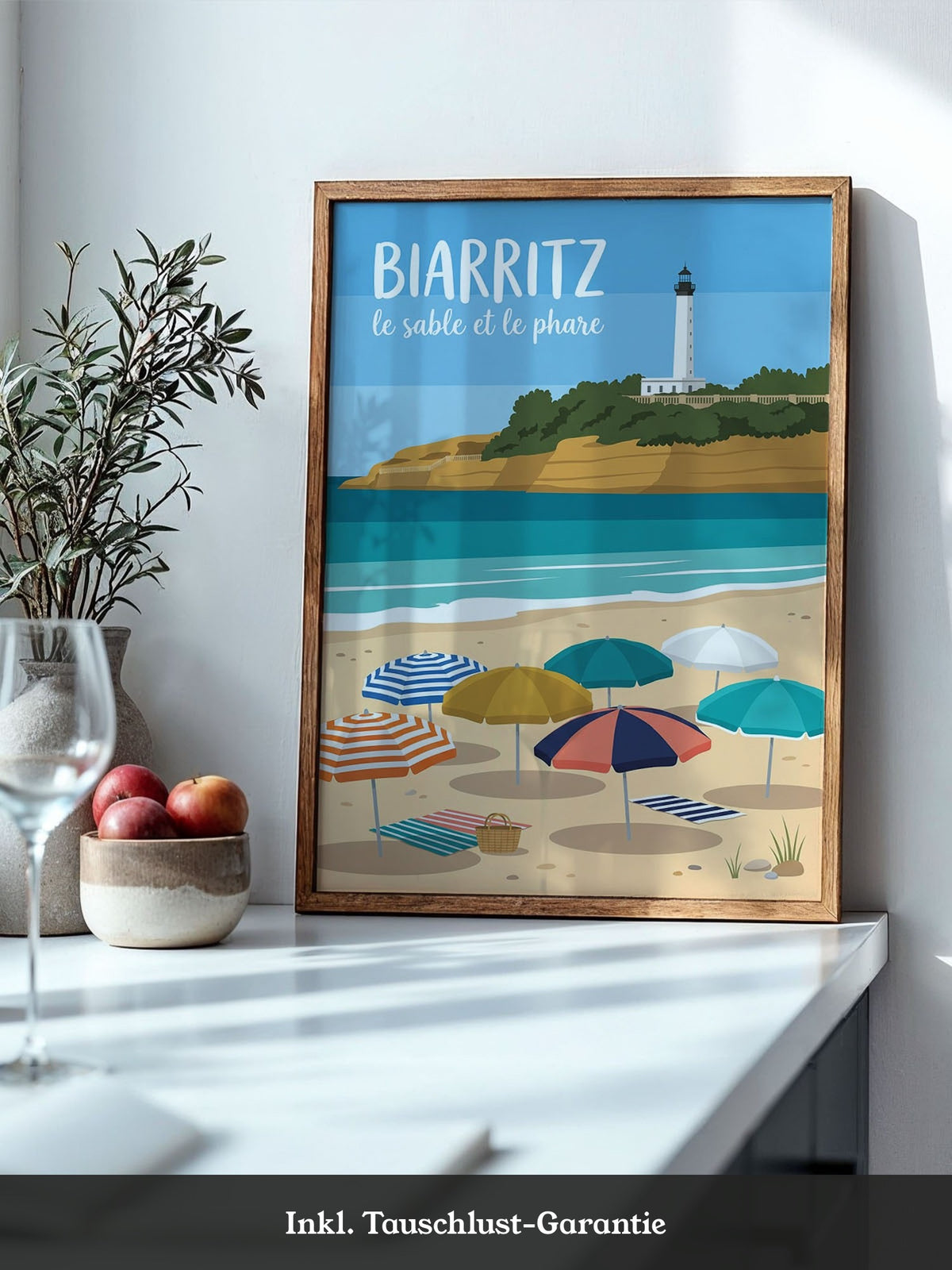 Biarritz Strand Leuchtturm
