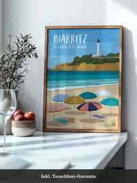 Biarritz Strand Leuchtturm