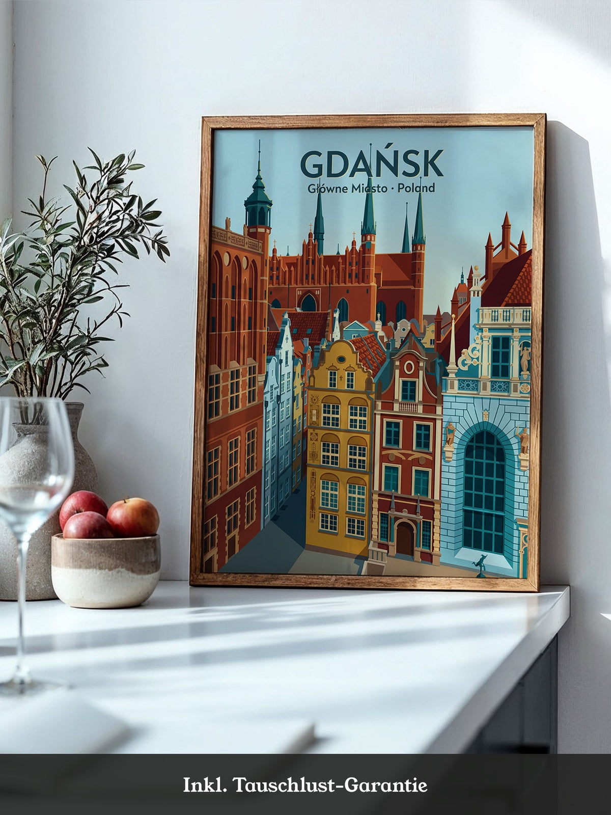 Gdańsk Architektur Farbenspiel