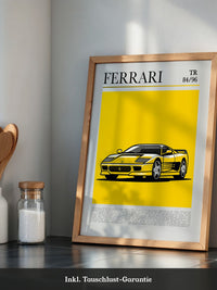 Ferrari Testarossa Gelb Retro