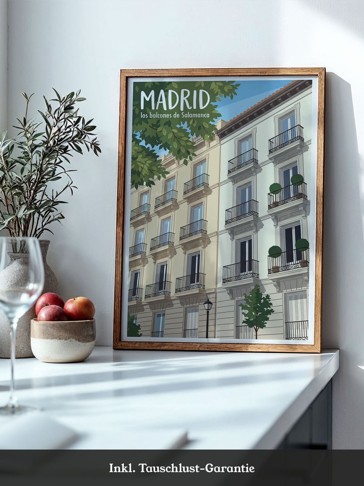 Madrid Balcone Illustration