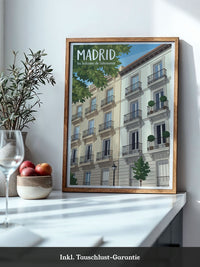 Madrid Balcone Illustration