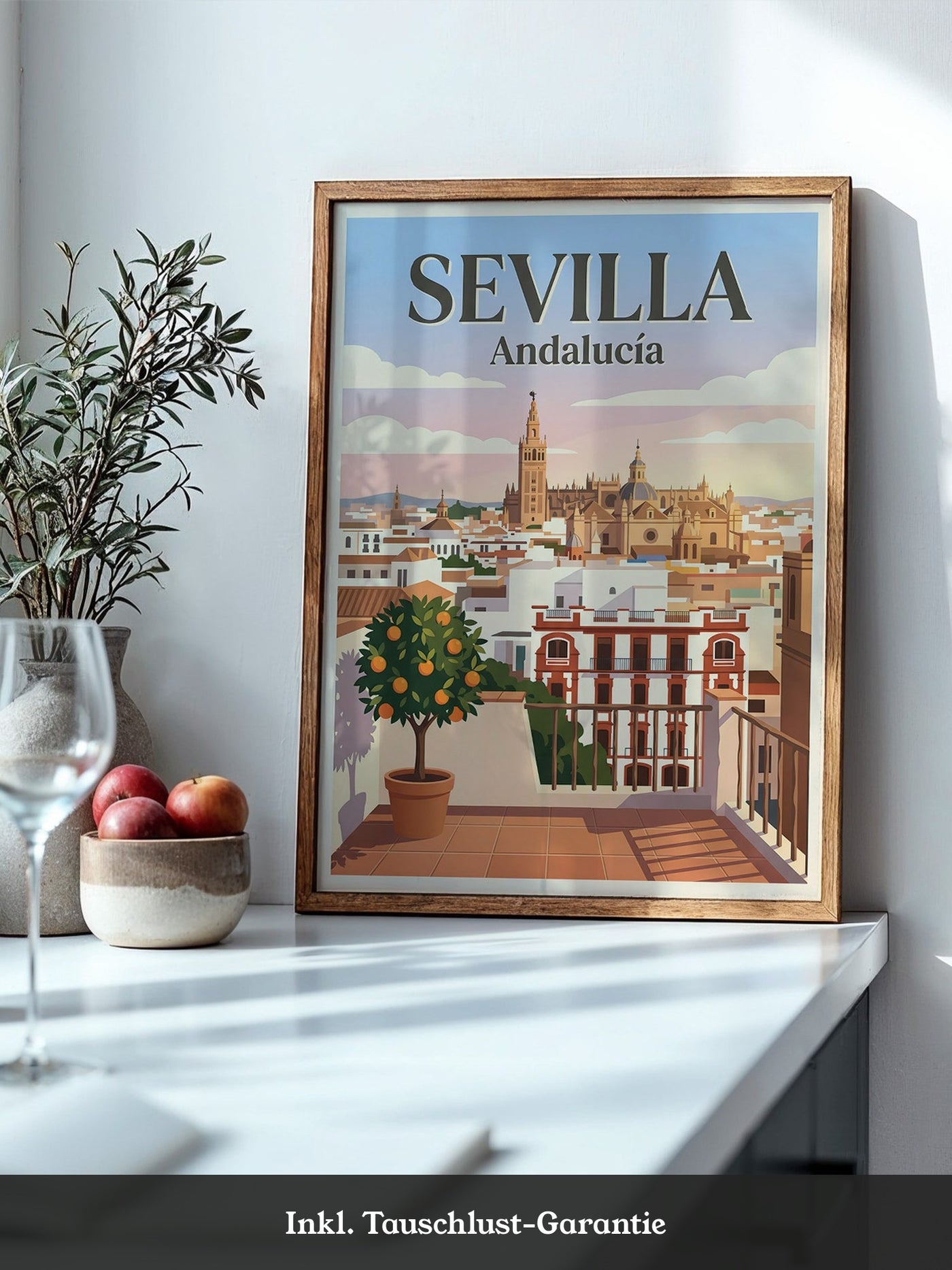 Sevilla Stadtansicht vintage