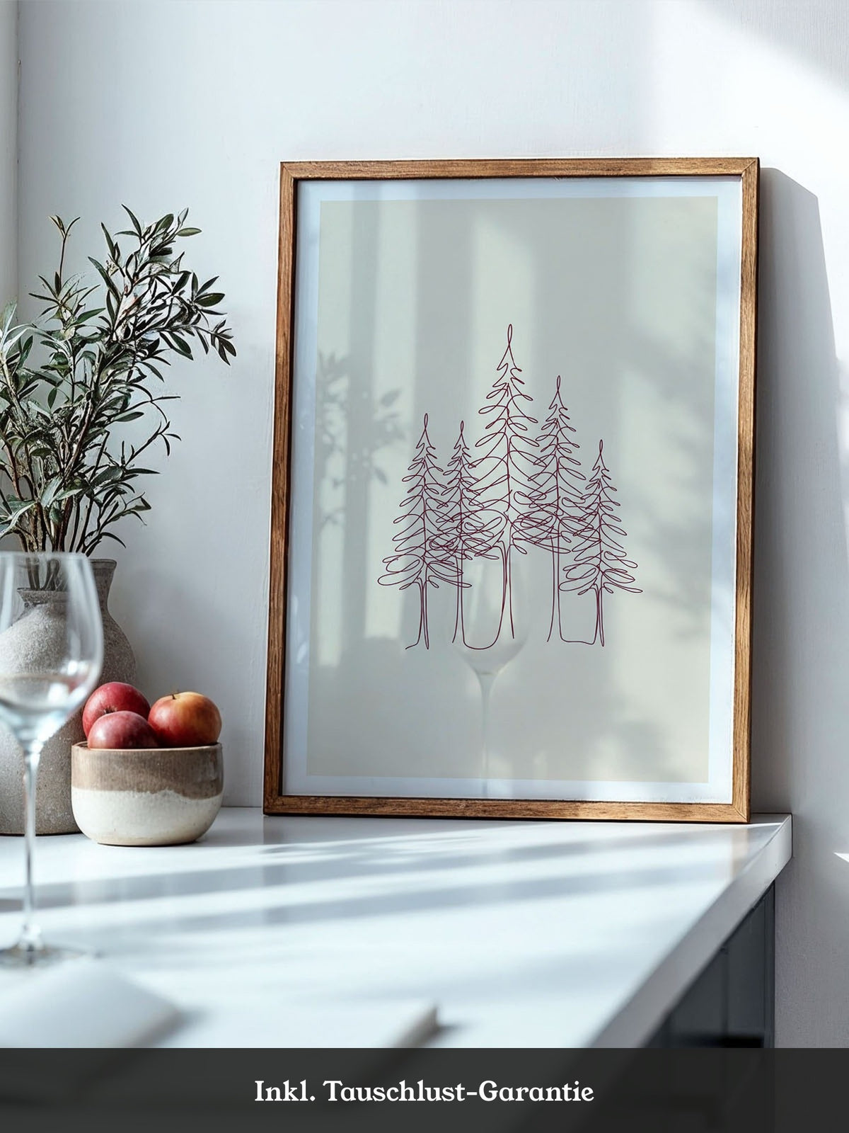 Waldfichten Linienbild