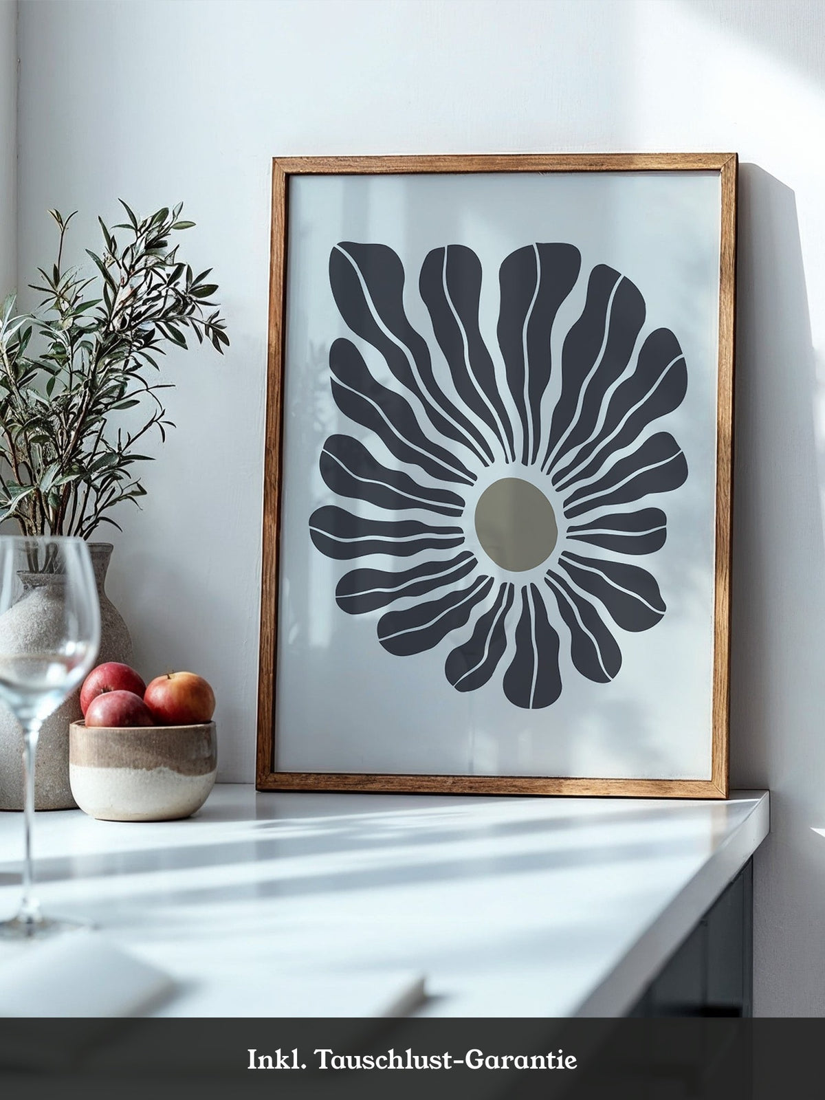 Abstrakte Blume wellig