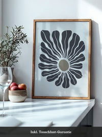 Abstrakte Blume wellig