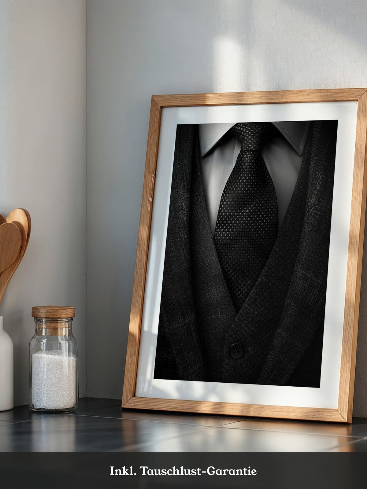 Eleganter Anzug Textur schwarz