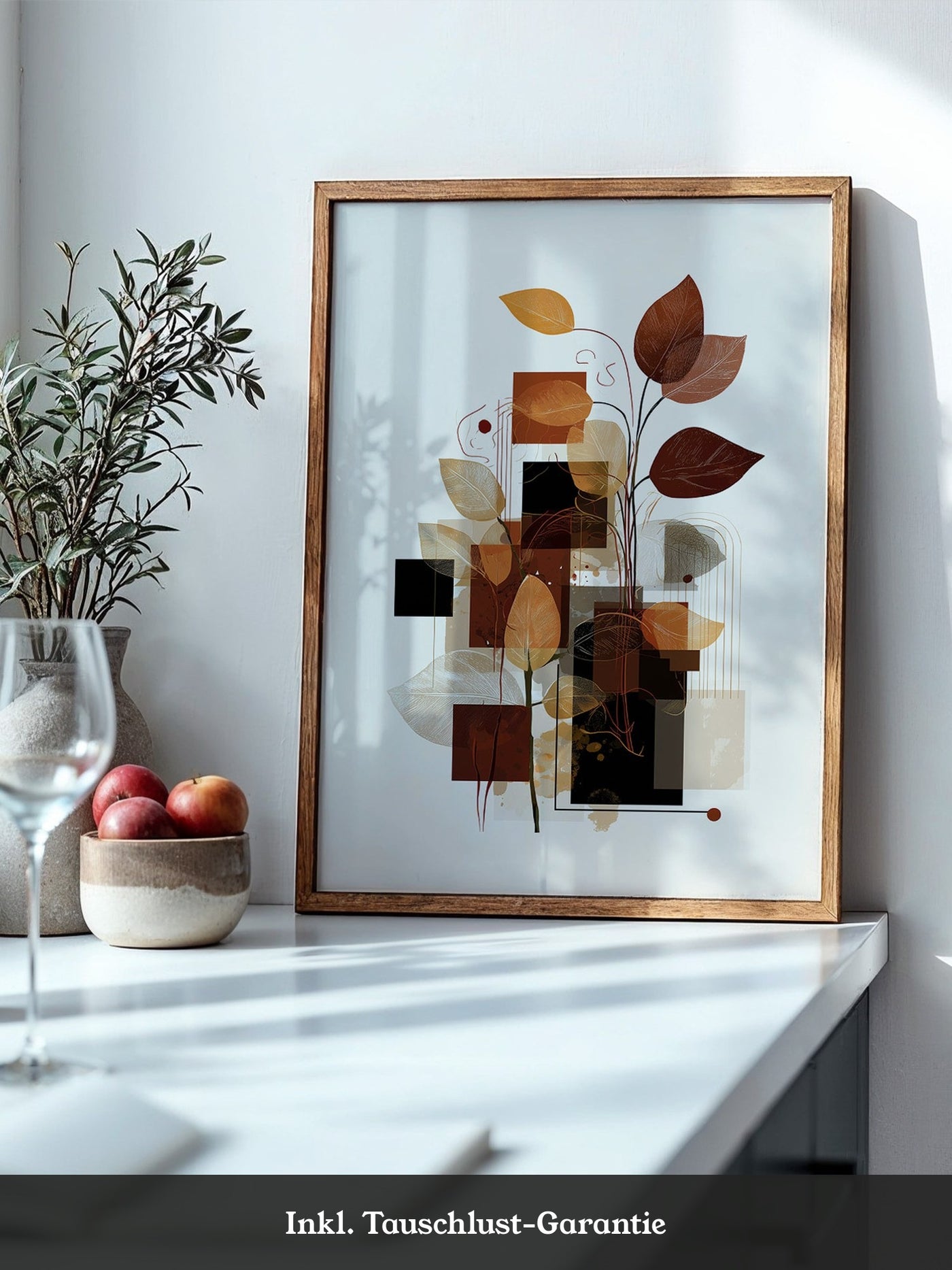 Herbstlaub Abstrakt Geometrisch