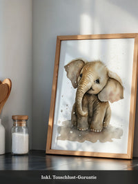 Niedliches Elefantenbaby Aquarell