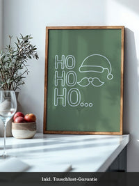 Weihnachtsmann Umriss Grün