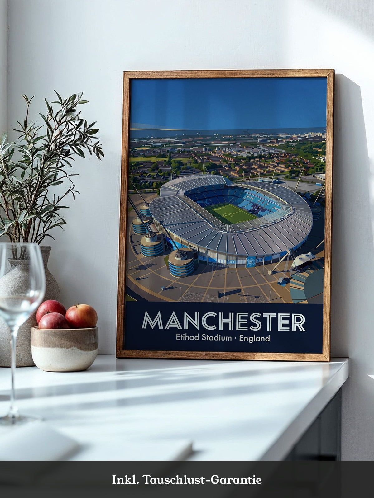 Etihad Stadion Manchester Illustration
