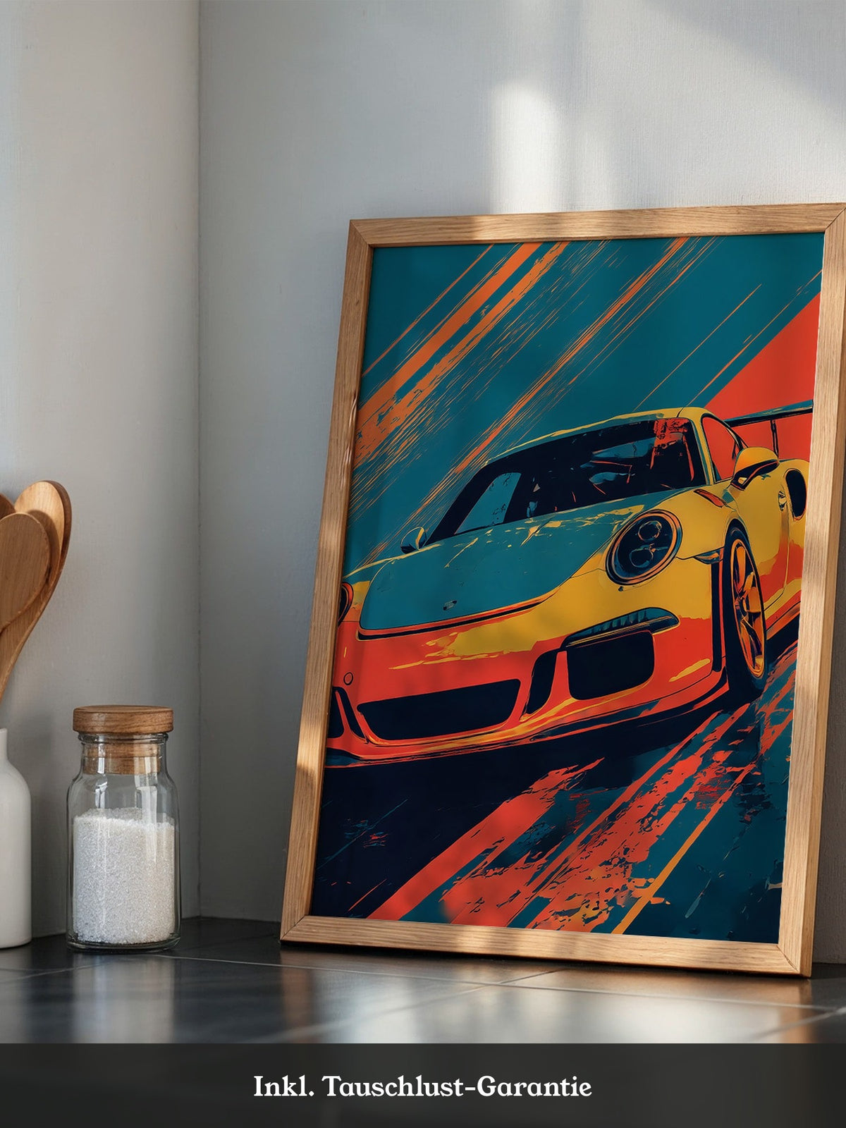 Porsche Sportwagen Pop-Art