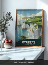 Étretat Küste Pastell Strände