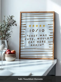 Sternebewertung Handlettering Braun
