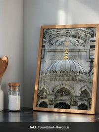 Moschee Kuppeln Graustufen