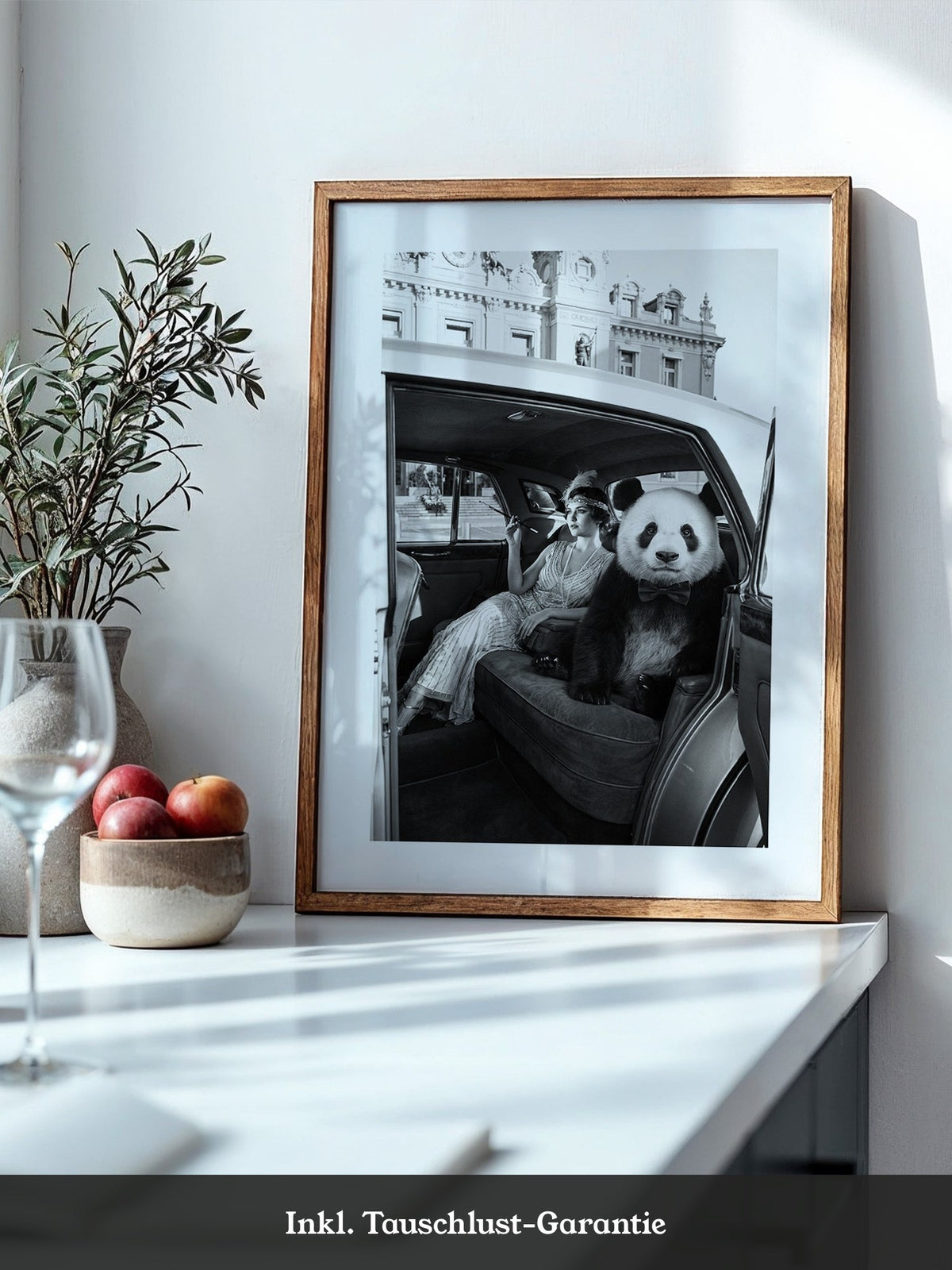 Retro Auto Panda Elegant S/W
