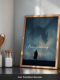 Drachen Silhouette Nebelstimmung