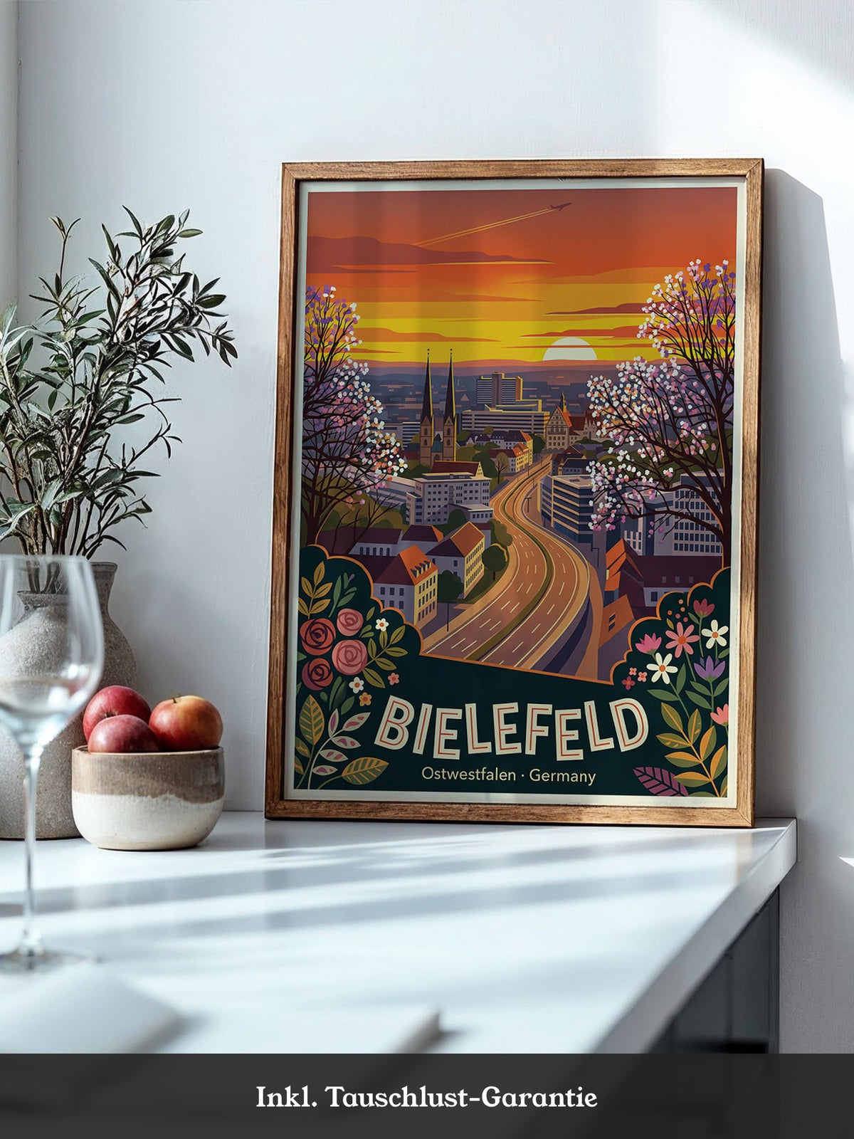 Bielefeld Sonnenuntergang Retro