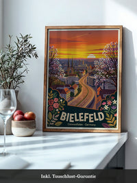 Bielefeld Sonnenuntergang Retro