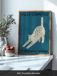 Katze Dehnung Minimalismus