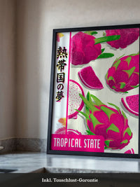Drachenfrucht Pop-Art Farbtöne
