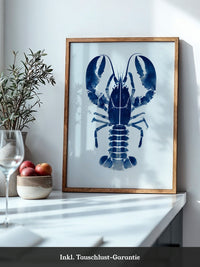 Hummer Blau Aquarell