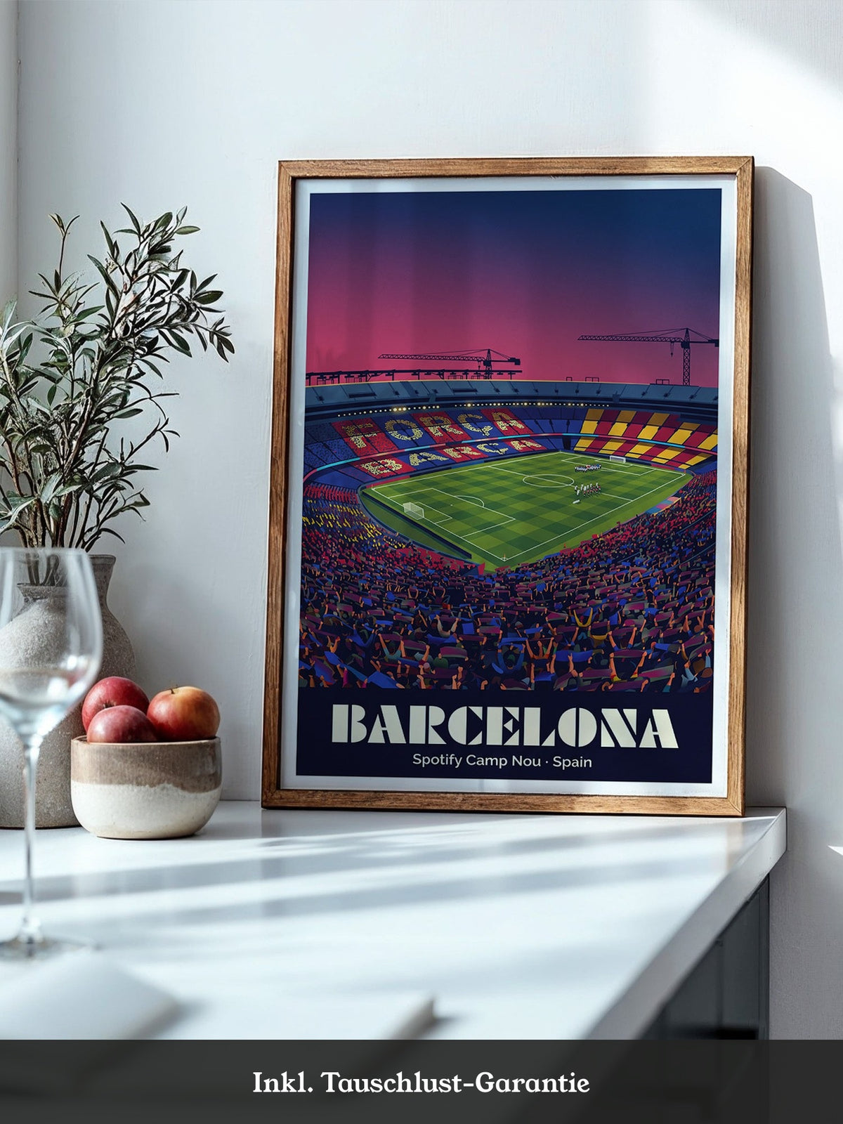 Camp Nou Abenddämmerung Szenerie