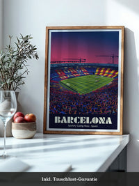 Camp Nou Abenddämmerung Szenerie