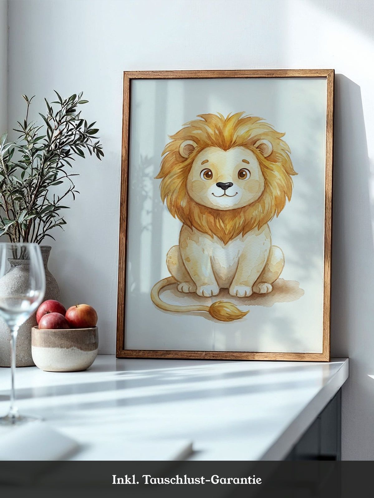 Löwe Niedlich Aquarell