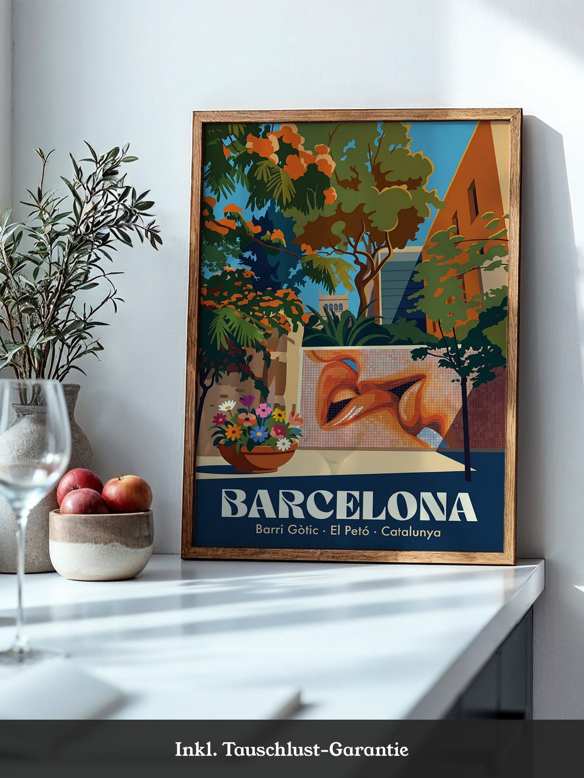 Barcelona Lippenmosaik Farbenpracht