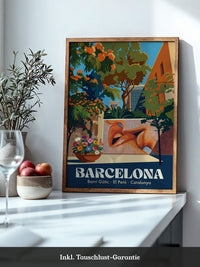 Barcelona Lippenmosaik Farbenpracht