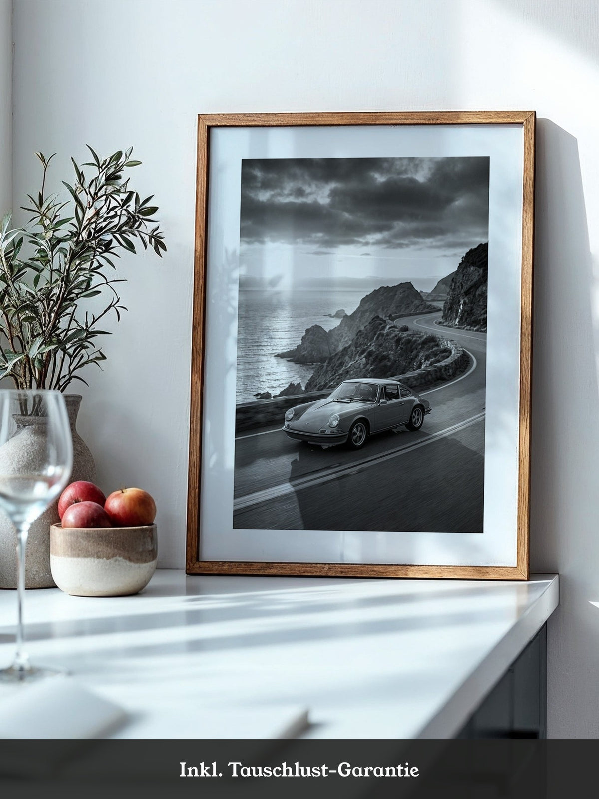 Porsche 911 Küstenstraße S/W