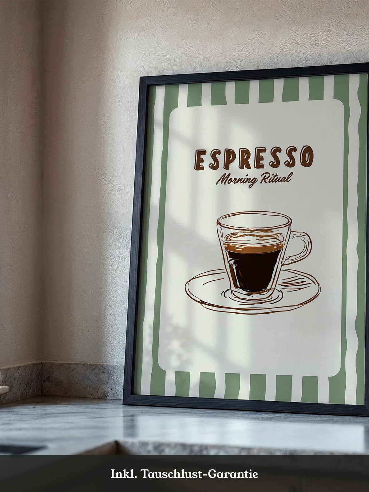 Espresso Tasse Skizzenstil