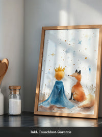 Prinz Fuchs Aquarell Sterne