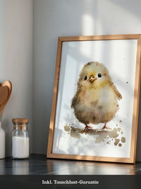 Küken Aquarell zart