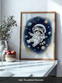 Waschbär Astronaut Cartoon