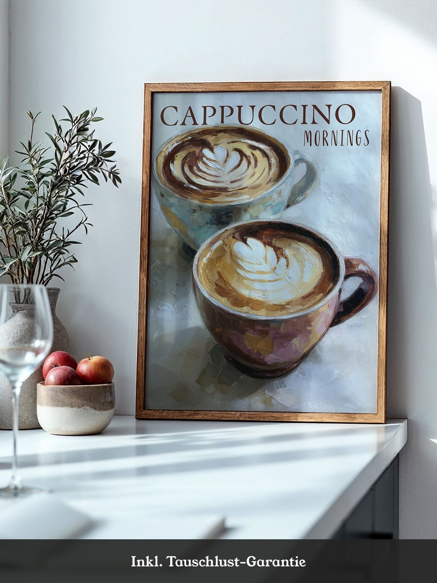 Cappuccino Malerei Pastelltöne