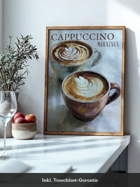 Cappuccino Malerei Pastelltöne