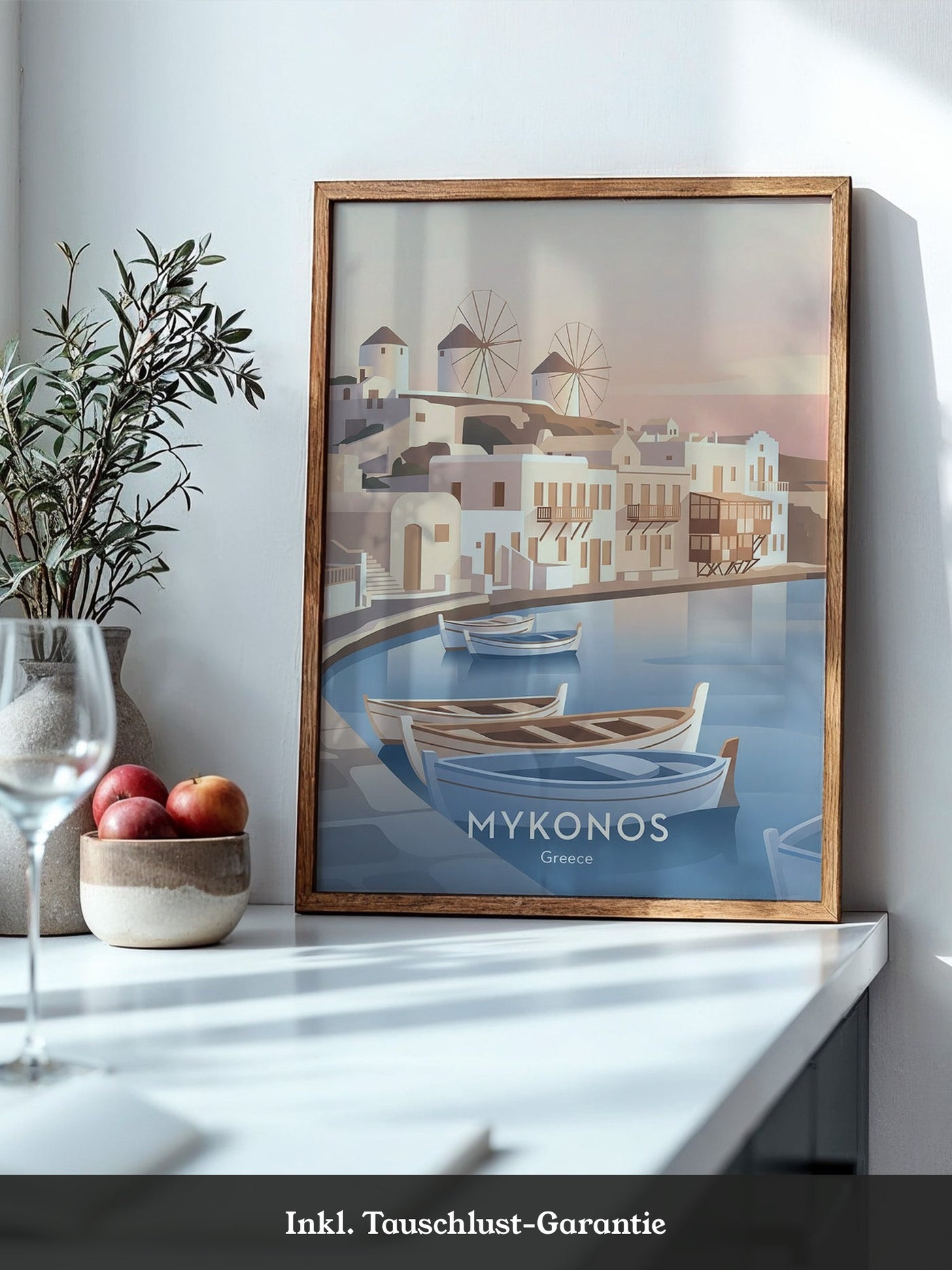 Mykonos Pastell Sonnenuntergang
