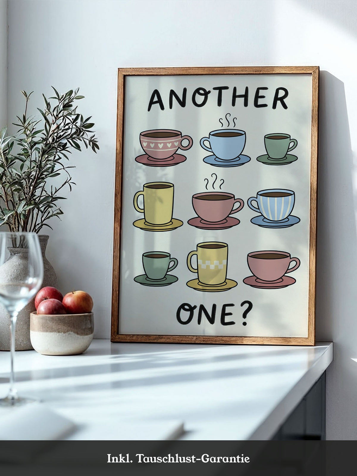 Kaffeetassen Illustration bunt