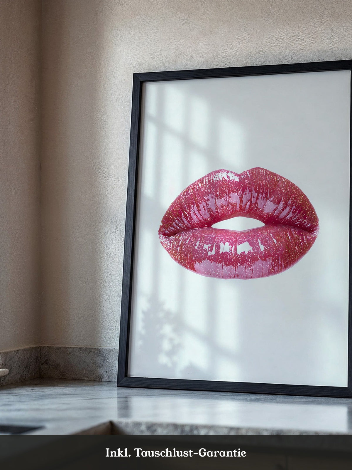 Glitzernde Lippen Hochglanz
