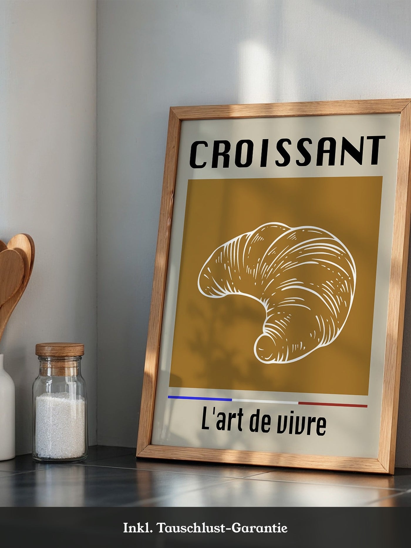 Croissant Vintage Hellbraun
