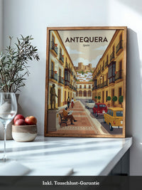 Antequera Stadtansicht Retro
