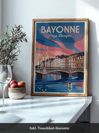 Bayonne Brücke Pastellfarben