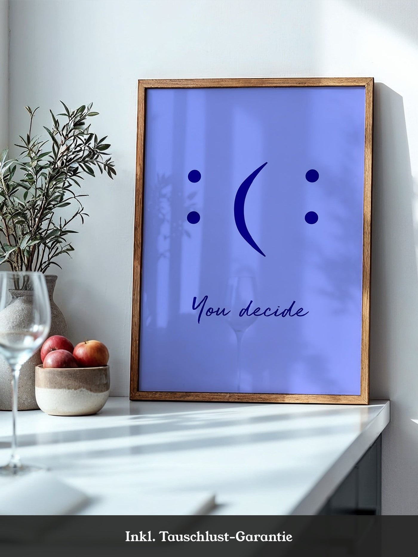 Smileys Blau lila Dualität