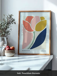 Abstrakte Blume Pastellfarben