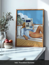 Segelboot Urlaubsfeeling Illustration