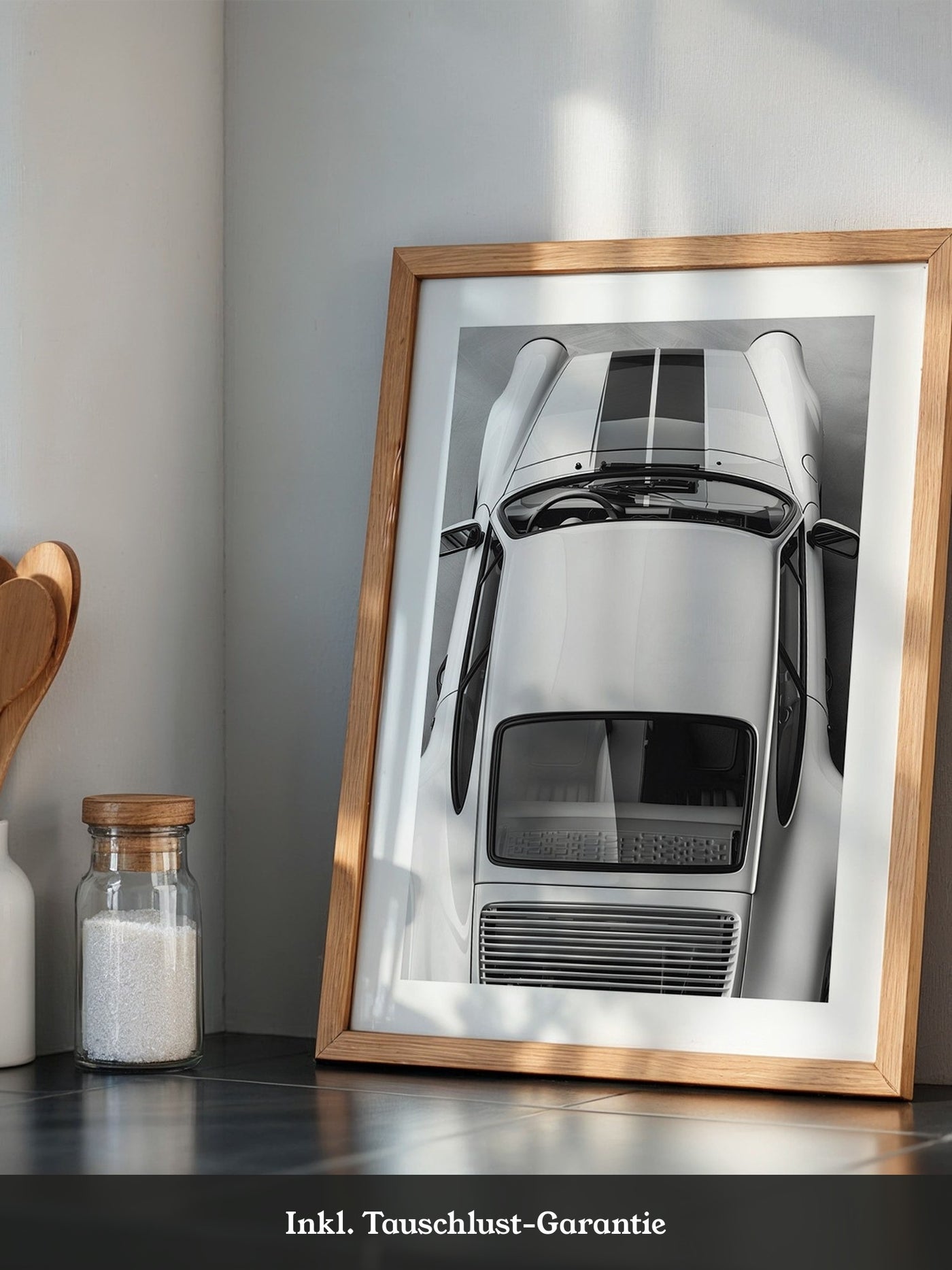 Porsche 911 Draufsicht Weiß
