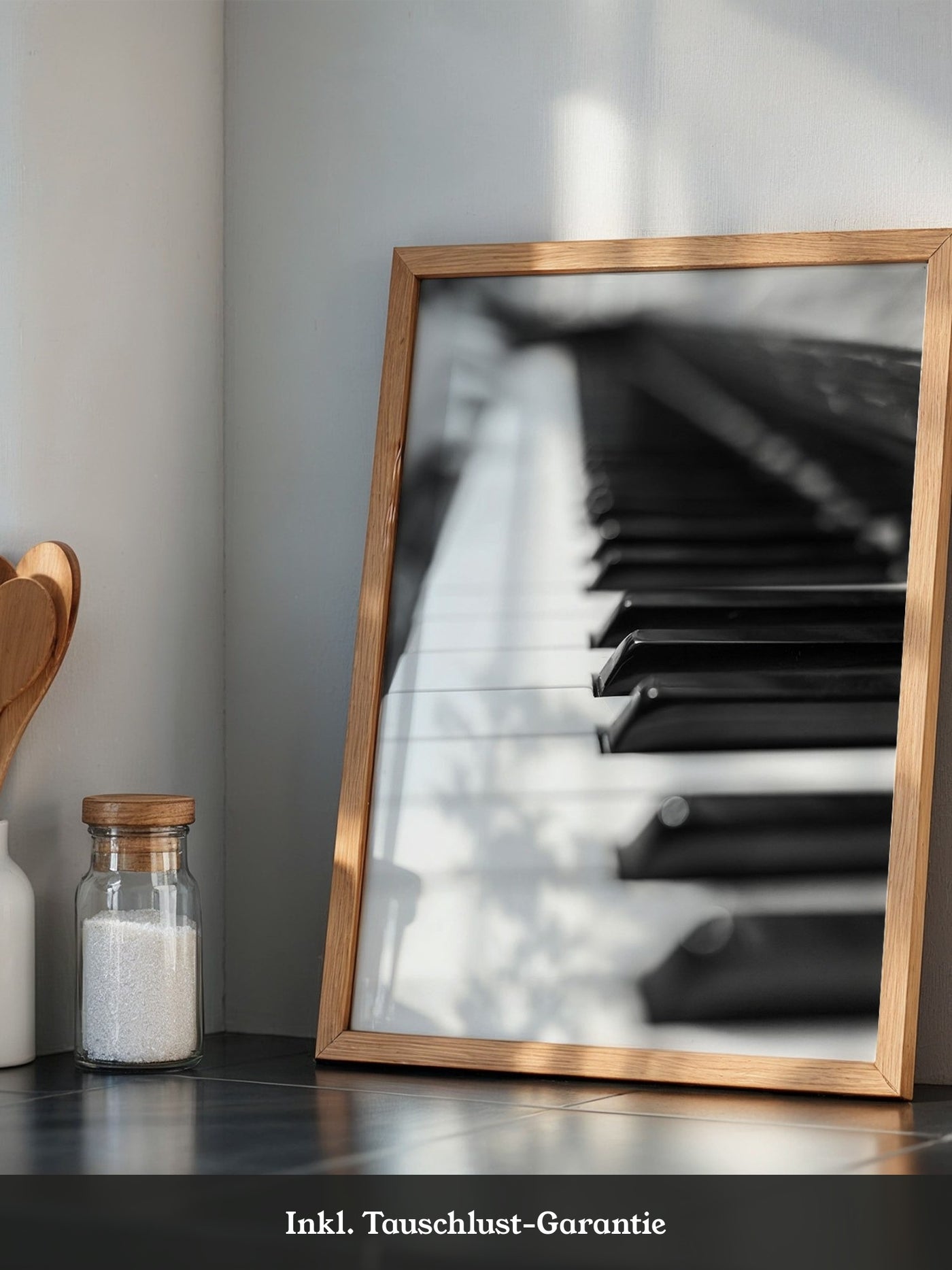 Pianotasten Unschärfe Schwarzweiß
